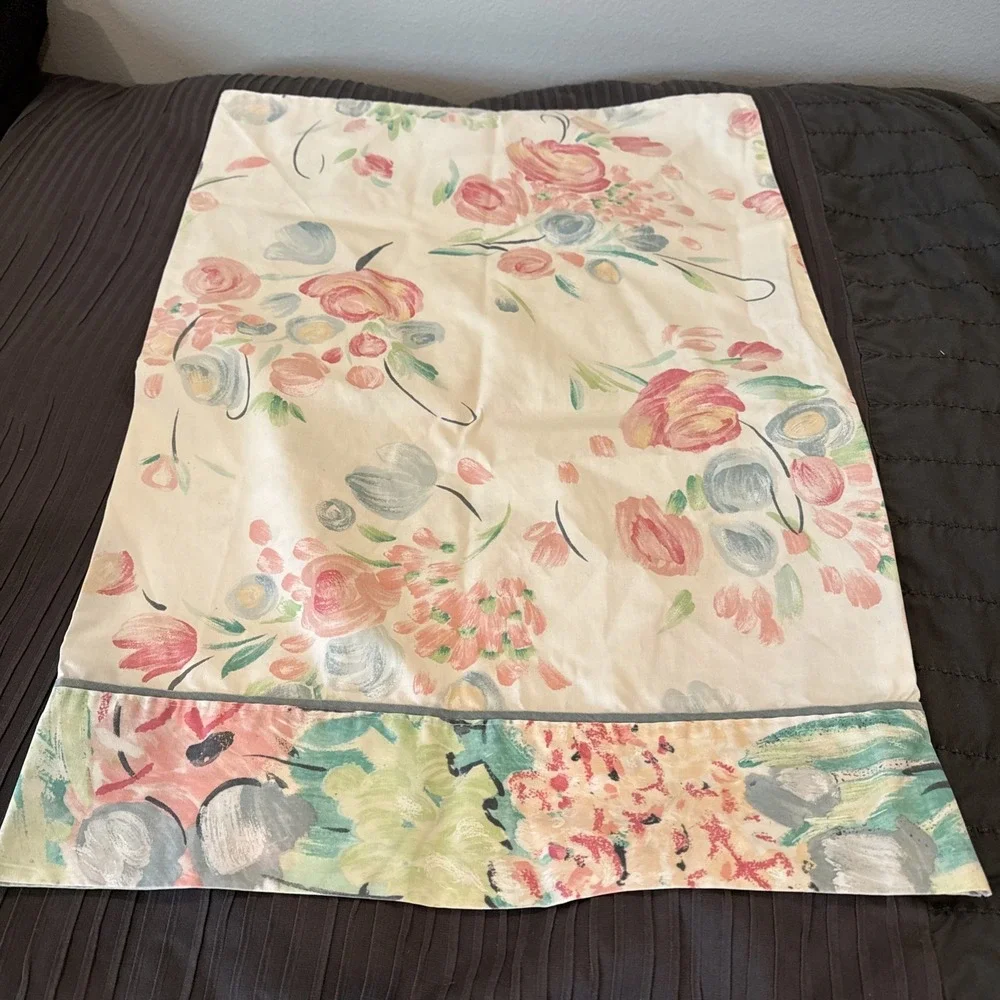 Vintage‎ 80's/90's Floral Twin Sheet Set Revman Flat Fitted Case